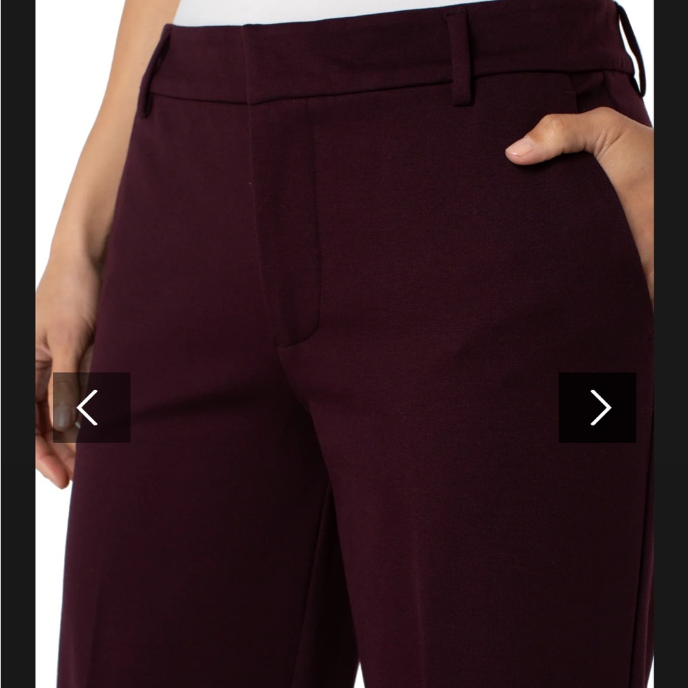 Liverpool Jeans Company Deep Burgundy Women's Trousers